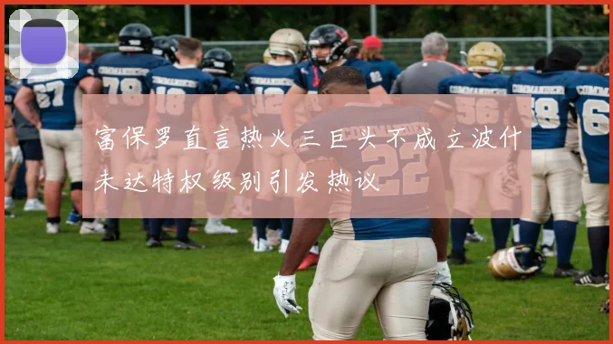 富保罗直言热火三巨头不成立波什未达特权级别引发热议